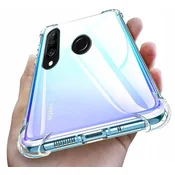 shumee Zadnji ovitek za Huawei P30 Lite, prozoren zadnji ovitek + 9H steklo