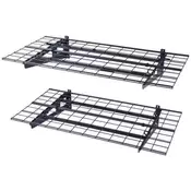 VEVOR Garažna shramba regal 2 kosa 122x61x20 cm črna