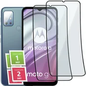 shumee 2x hibridno steklo za Motorola Moto G20 s celozaslonskim zaslonom, keramično 9D