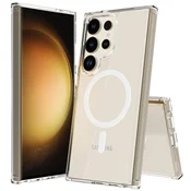 GS Ovitek za Samsung Galaxy S24 Ultra, Fusion Hybrid, združljiv z MagSafe, prozoren
