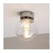 Stropna svetilka ELIAS 1xE14/5W/230V premer 13 cm matni krom/prozorno