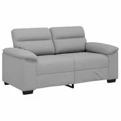 Vidaxl Dvosed kavč sive barve 160x81x84 cm blago