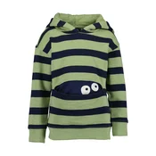 BLUE SEVEN Majica temno modra / pastelno zelena / bela