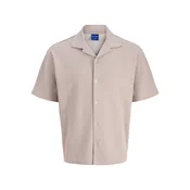 JACK & JONES Košulja JORSUMMER moka smeđa / bijela