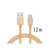 Swissten USB - mikro USB kabel, zlat, 1,2m