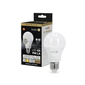 Žarnica s senzorjem gibanja in mraka, mlečno okrogla, topla barva, Samsung LED 9W E27 810lm Kobi