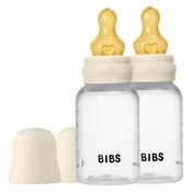 Bibs steklenička 150 ml, počasen pretok, 2/1 Ivory