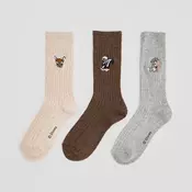 Duge carape paket od 3 komada Bambi