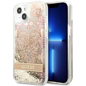 Guess GUHCP13SLFLSD iPhone 13 mini 5,4 gold hardcase Paisley Liquid Glitter (GUHCP13SLFLSD)