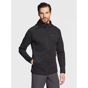 JACK WOLFSKIN Funkcionalna jopa iz flisa, črna