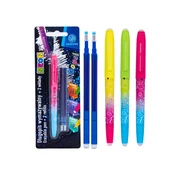 Astra AstraPEN Ups! Neon, 0,6 mm, modra, 2 kosa polnila, blister, 201023032