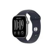 APPLE Watch Series 12 GPS 42mm Space Grey Aluminium Case with Navy Blue Sport Band - M/L (MJE94WF/A)