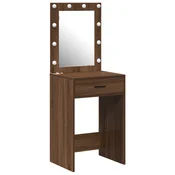 Toaletni stol Smedi hrast 50 x 41 x 135 cm Konstruirano drvo