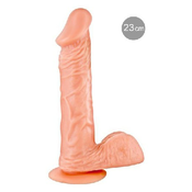 RM Real Body Bruce 8 Dildo sa testisima, 23cm