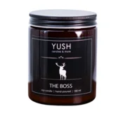 shumee Sojina sveča The Boss - dišeča geranija, cimet, klinčki, citrusi - yush - 180 ml