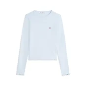 Tommy Jeans Bluza DW0DW22783 Svetlo modra Slim Fit