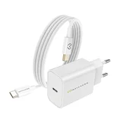 OEM Mayaxess, Omrežni polnilnik za Poco F7 20W + 1m USB-C kabel, Bela, (5000275935)