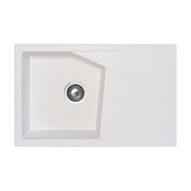 Metalac X Granit- Linea plus Usadna sudopera, Bela, fi 90, 780×500 mm