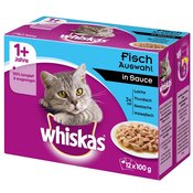 Mega pakiranje: Whiskas 1+ Adult vrecice 48 x 85 g / 100 g - Creamy Soups Izbor peradi (85 g / vrecica)