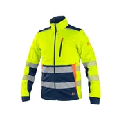 CXS Jakna CXS BENSON, visoko vidna, softshell, moška, rumeno-modra