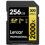 Lexar SDXC spominska kartica, 256 GB, UHS-II, V90