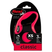 Povodac za pse Flexi NEW CLASSIC 3m Crvena Veličina XS