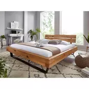 Livetastic POSTELJA IZ TRAMOV 180 cm  x 200 cm , les barve hrasta