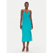 Simona Corsellini Poletna obleka P25CPAB05601 Turkizna Regular Fit