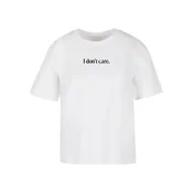 Womens T-shirt I Dont Care white
