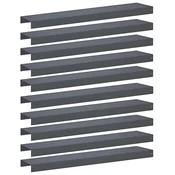 vidaXL Pokrivni profil za vrtno obrobo 10 kos 100 x 20 x 5 cm Jeklo