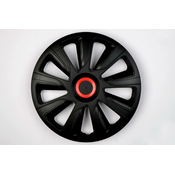 CAR 888 ACCESSORIES Univerzalne Ratkapne 16 Black/Red Abs Set