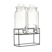 Homestar Steklena posoda TWIN 2x2,3L z nosilcem