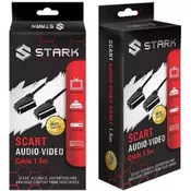 STARK kabl audio 3.5mm stereo na 2X3.5mm stereo 1.5m