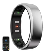 1 to 3 RINGCONN SMARTRING GEN 2 ZA FITNESS VELIKOST 13 SREBRNA PAMETNA URA ZA SPREMLJANJE