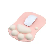 INF Podloga za miško v obliki mačje šape za udobno igranje iger in delo Pink, (21749204)