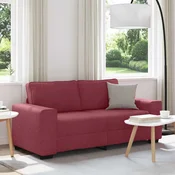 Dvosjed Kauc Vinsko Crvena 180x77x82 cm Tkanina