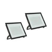 Prios LED zunanji reflektor Maikel, 200 W, kovina, komplet 2 kosov - Sodobni - črna, bela - Aluminij