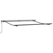 Vlečna tenda Peščena 600 × 300 cm Tkanina in aluminij