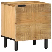 Nocni ormaric smedi 40x33x46 cm Puno drvo Mango