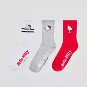 Duge čarape paket od 3 komada Hello Kitty