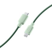 Cellularline USB kabel za punjenje i USB prijenos podataka zeleni 100cm Type-C na Apple Lightning USBDATAC2LMFISMARG
