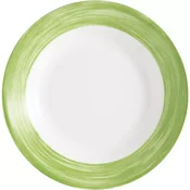 Plitek krožnik Arcoroc Brush premer 25,2 cm, zelena (12 kos)