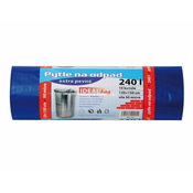 Vrečka za odpadke EXTRA FULL modra 120x150cm 240l 50 mic 10pcs