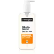 Neutrogena Clear & Defend Facial Wash gel za čiščenje problematične kože 200 ml za ženske
