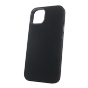 Satin silikonski ovitek za iPhone 15 Pro - črn