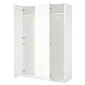 PAX / FORSAND Garderober, bela/bela, 150x60x236 cm