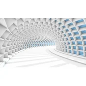 shumee Magnetna podloga za pokrov radiatorja Dekorativni 3D tunel 60x100cm
