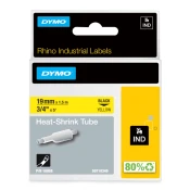 Dymo 18058 (S0718340) Rhino termo skrčljiva cevka D1 19mm x 1,5m črno na rumeno