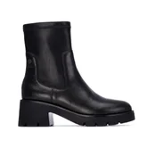 Xti za ženske. 14431301-NEGRO Škornji 144313 črni (38), Črna, 3 do 5 cm, Zip, Priložnostno