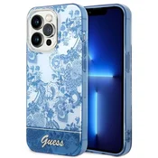 shumee Guess GUHCP14XHGPLHB iPhone 14 Pro Max6,7 modro/modro trdo ohišje Porcelain Collection